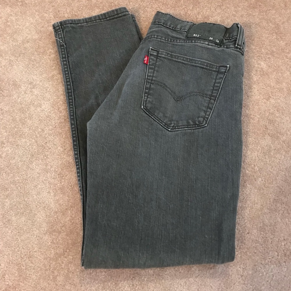 Men’s Levi’s gray jeans 511 36x34